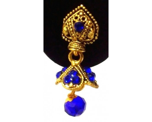 Golden Oxidized Earrings Jhumka Jhumki Ethnic Imitation Jewelry Drop Dangle EA66